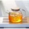 Заварювальний чайник із жароміцного скла з бамбуковою кришкою 1000 мл - small image 1