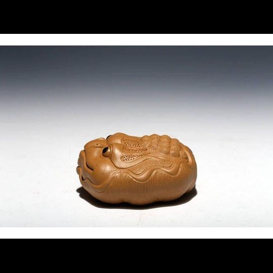 Фігурка «Жаба в листі лотоса», глина - 1