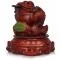 Трехлапая денежная жаба (лягушка) красное дерево, 23x23x27 см. - small image 3