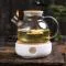 Заварювальний чайник із жароміцного скла з бамбуковою кришкою 1000 мл - small image 11