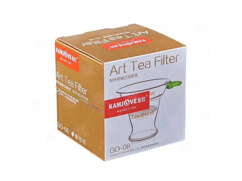 Скляне ситечко для чаю з підставкою Kamjove - 1