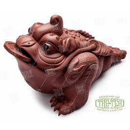 Чайная фигурка «Трехлапая жаба» большая