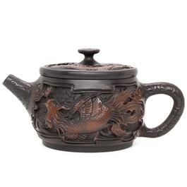 Чайник 340 мл "Дракон і Фенікс", цзяньшуйська кераміка
