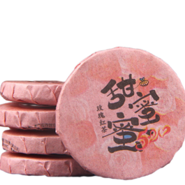 Черный чай Шу Пуэр с розой медовый аромат 5шт по 9г, Китай